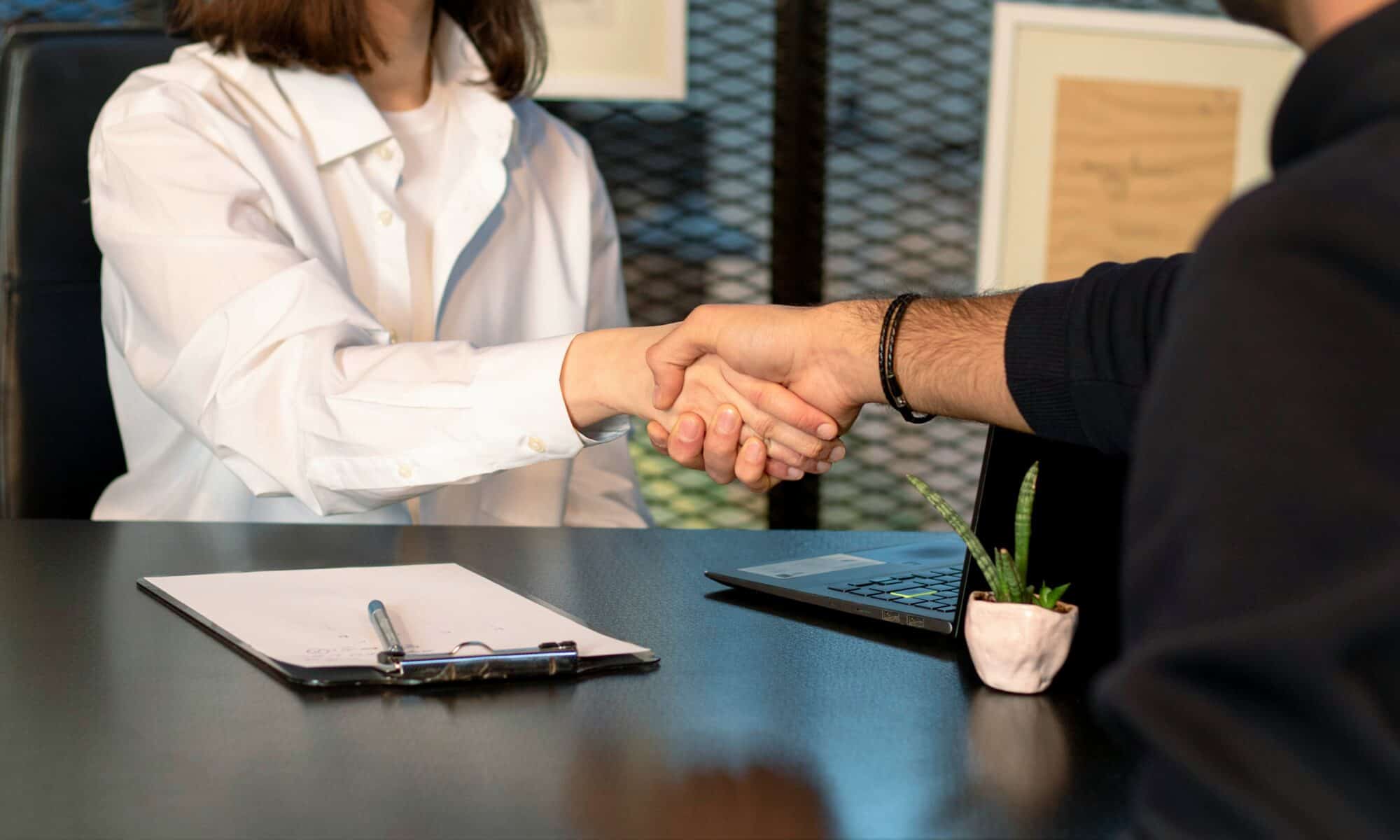 Finance handshake